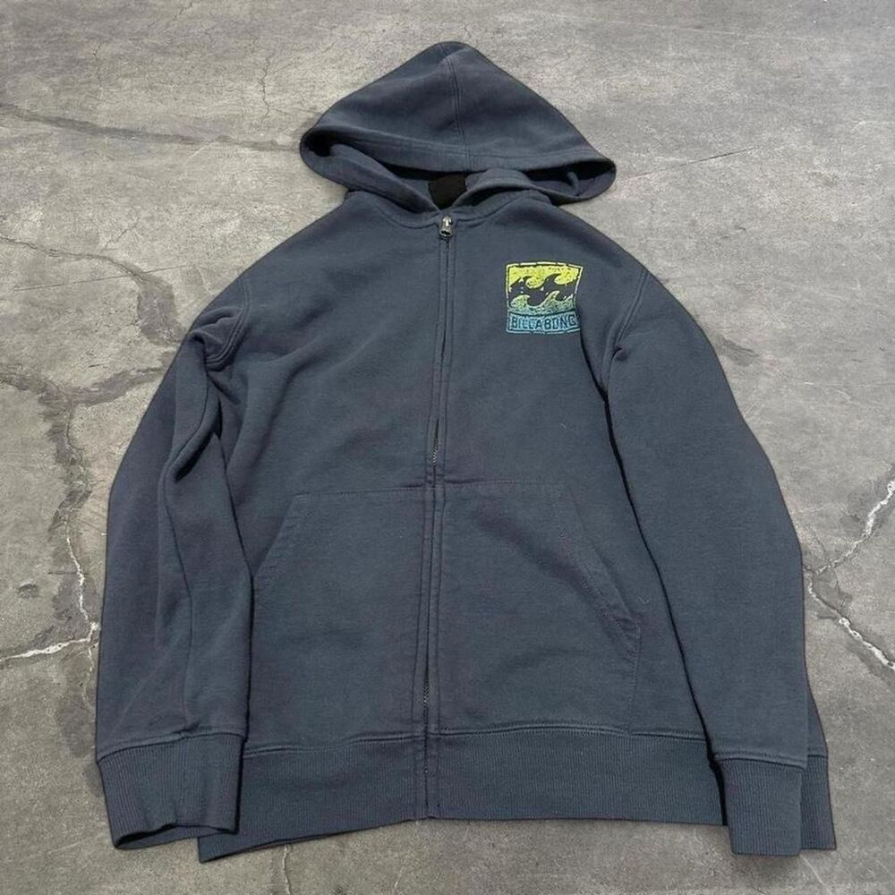 Billabong Men's Black and Navy Hoodie